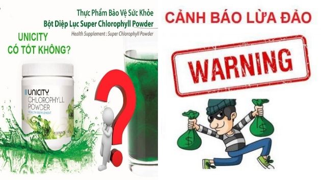 Bột diệp lục unicity lừa đảo