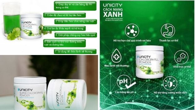 Tác dụng của bột diệp lục Unicity