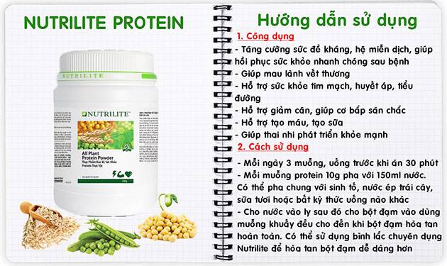 công dụng của Nutrilite Protein thực vật