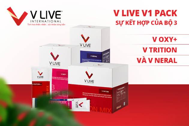 Bộ 3 dinh dưỡng chăm sóc sức khỏe Vlive sử dụng công nghệ gì