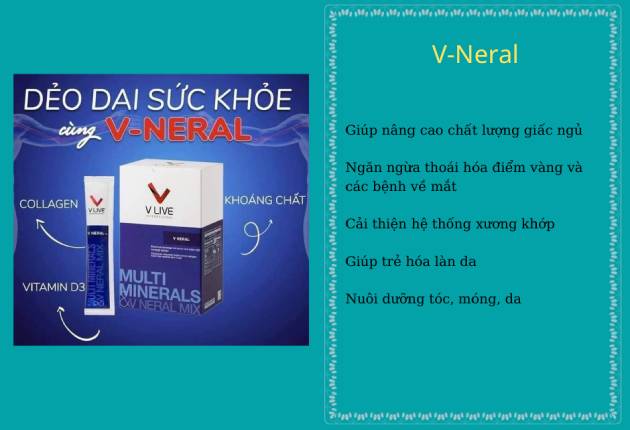 Lợi ích khi sử dụng V-Neral