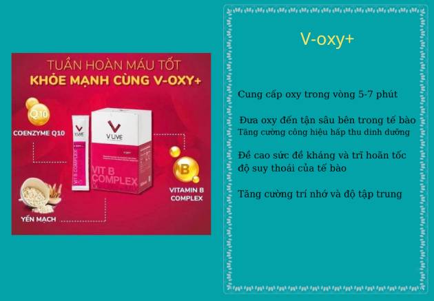 Công dụng của V Oxy+