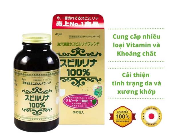 công dụng tảo xoắn Spirulina Nhật