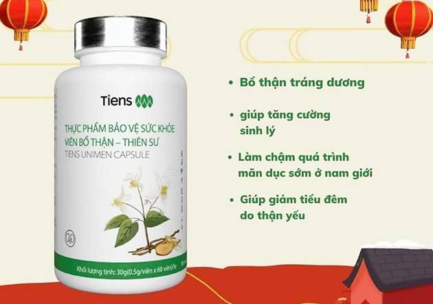 Công dụng của Viên bổ thận Thiên Sư