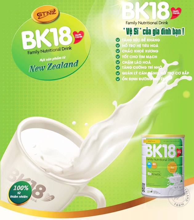 Sữa BK18 New Zealand có tốt không