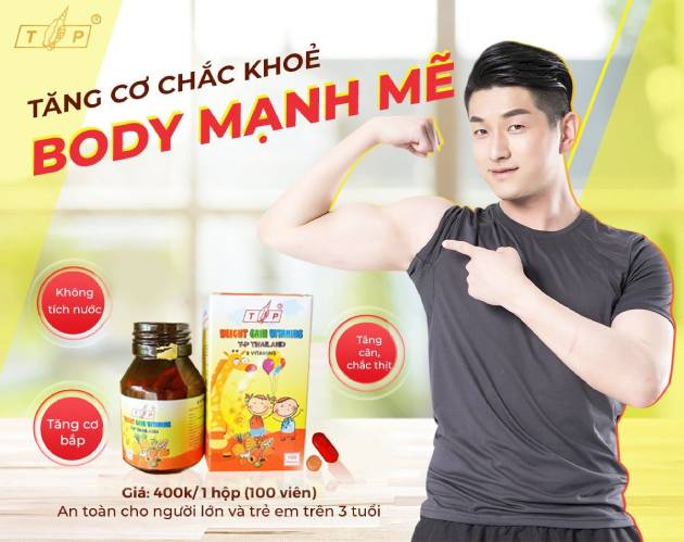 Công dụng viên uống Vitamin tăng cân trái cây TP Thái Lan