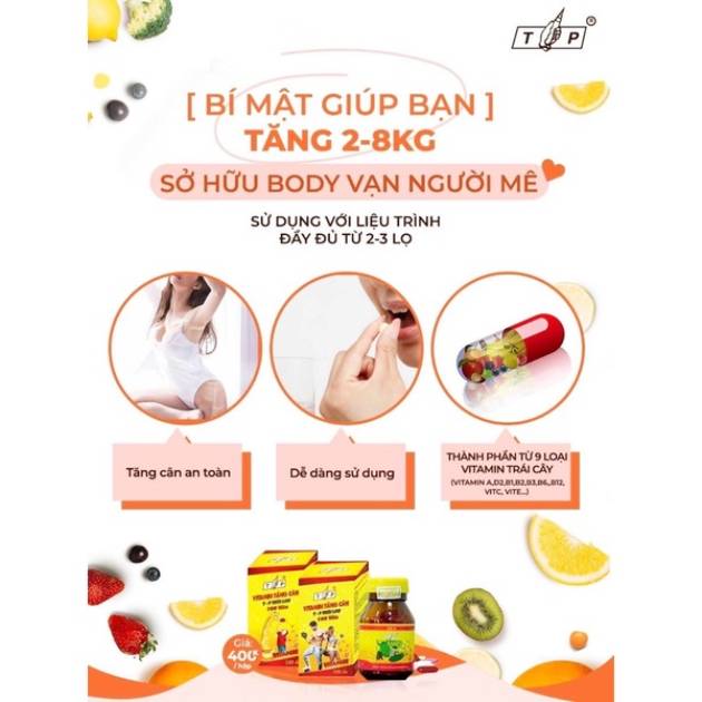 Vì sao nên sử dụng Vitamin tăng cân TP